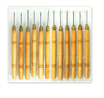MAGIC GOLD Wooden Extension Crochet Needle, Sareya Beauty Supply Store in Calgary, loc needle, barber shop
